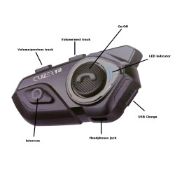 Intercomunicador Bluetooth CRUIZER T2 para casco de moto