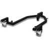 Béquille arrière mobile pour moto CRUIZER avec roues Noir
