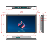 GORICA Monitor TOUCH pubblicitario 32 pollici Android Digital Signage 756mm x 451mm x 68.8mm