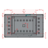 GORICA Monitor TOUCH pubblicitario 32 pollici Android Digital Signage 756mm x 451mm x 68.8mm