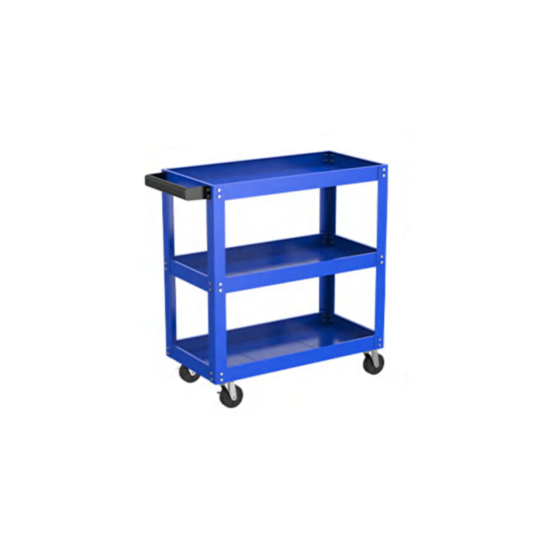Servante d\'atelier CRUIZER 3 étagères 4 roues - Bleu