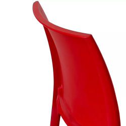 GORICA Sedia STOCCOLMA in plastica impilabile interno esterno Rosso
