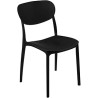 copy of GORICA Sedia senza braccioli stile moderno struttura metallo con gambe in legno - Trasparente