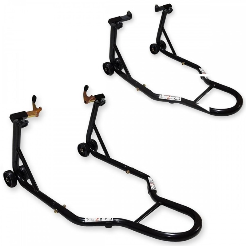 CRUIZER Par de Caballetes Delanteros + Traseros para Moto