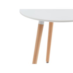 GORICA Tavolino SOLE rotondo 60 cm legno Bianco