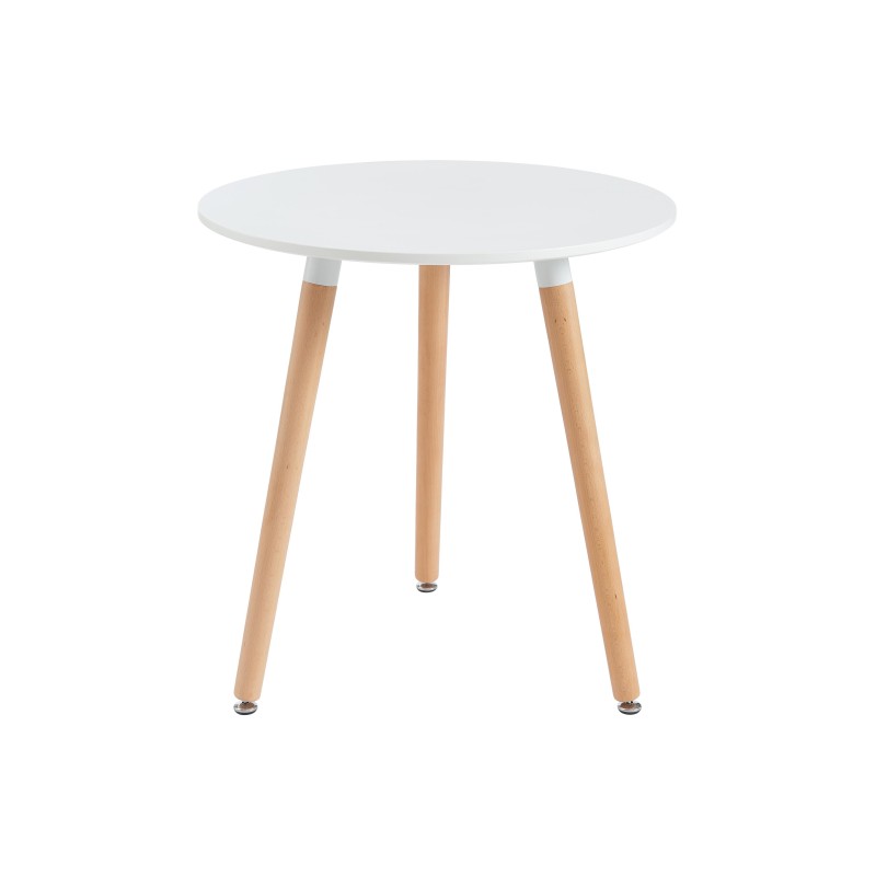 GORICA Tavolino SOLE rotondo 60 cm legno Bianco