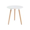 copy of GORICA SOLE runder Couchtisch 60 cm weißes Holz