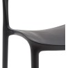 copy of GORICA Sedia senza braccioli stile moderno struttura metallo con gambe in legno - Trasparente