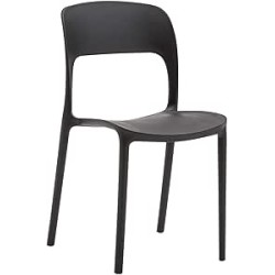 Chaise empilable en plastique GORICA, mobilier de jardin, de bar, d'intérieur et d'extérieur, couleurs assorties