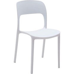 Chaise empilable en plastique GORICA, mobilier de jardin, de bar, d'intérieur et d'extérieur, couleurs assorties