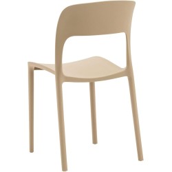 Chaise empilable en plastique GORICA, mobilier de jardin, de bar, d'intérieur et d'extérieur, couleurs assorties