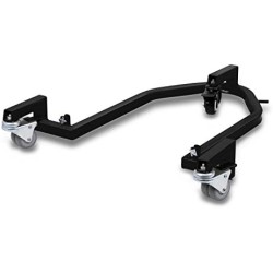 Béquille arrière mobile pour moto CRUIZER avec roues Noir