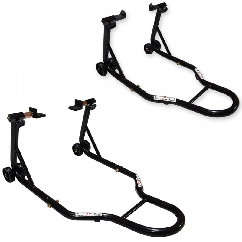 CRUIZER Par de Caballetes Delanteros + Traseros para Moto