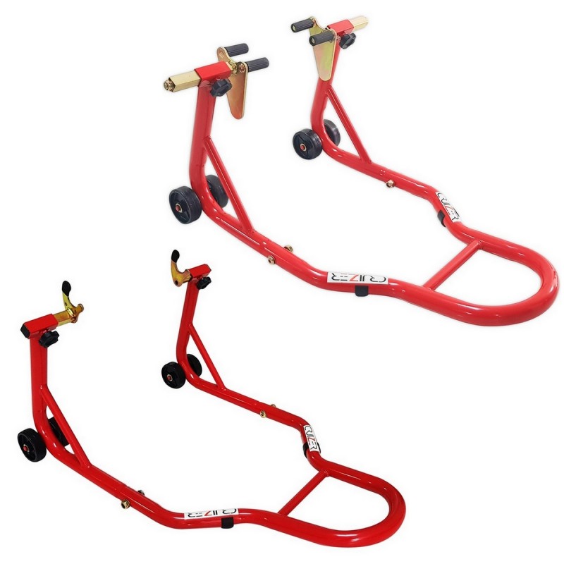Kit de soporte elevador delantero y trasero para motocicleta CRUIZER con abrazadera de horquilla