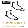 CRUIZER Par de Caballetes Delanteros + Traseros para Moto
