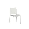 copy of GORICA Sedia senza braccioli stile moderno struttura metallo con gambe in legno - Trasparente