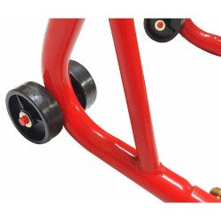 Caballete delantero para moto CRUIZER Yamaha Mv Agusta con abrazaderas regulables, refuerzos laterales, ruedas de goma