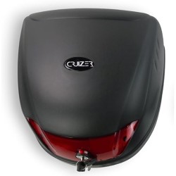 Baúl universal para moto scooter CRUIZER de 32 litros, color negro