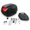 Baúl universal para moto scooter CRUIZER de 32 litros, color negro