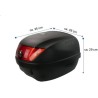 Baúl universal para moto scooter CRUIZER de 32 litros, color negro