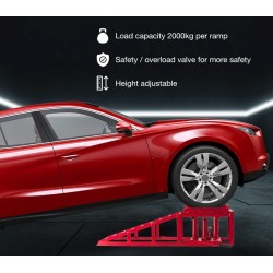 CRUIZER Set 2 Rampe Accesso Cric Idraulico Piattaforma Sollevamento Auto 2T