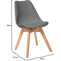 Sillas GORICA LONDON, muebles modernos para comedor, sillón de madera con cojín cómodo GRS