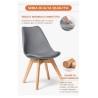 GORICA LONDRA Sedie sala pranzo salotto arredo moderno cuscino legno poltrona GC