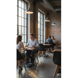 GORICA  LONDRA sedia sala pranzo bar arredo moderno comoda cuscino gambe legno