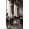 GORICA  LONDRA sedia sala pranzo bar arredo moderno comoda cuscino gambe legno