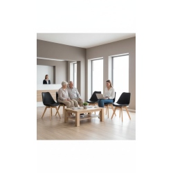 GORICA  LONDRA sedia sala pranzo bar arredo moderno comoda cuscino gambe legno
