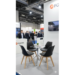 GORICA  LONDRA sedia sala pranzo bar arredo moderno comoda cuscino gambe legno