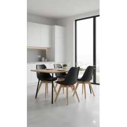 GORICA  LONDRA sedia sala pranzo bar arredo moderno comoda cuscino gambe legno