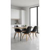 GORICA  LONDRA sedia sala pranzo bar arredo moderno comoda cuscino gambe legno