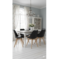 GORICA  LONDRA sedia sala pranzo bar arredo moderno comoda cuscino gambe legno