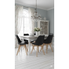 GORICA  LONDRA sedia sala pranzo bar arredo moderno comoda cuscino gambe legno