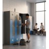CRUIZER Taquilla gimnasio piscina metal 6 puertas en forma de Z sucio limpio