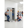 Taquilla metálica CRUIZER de 3 puertas para gimnasio y piscina