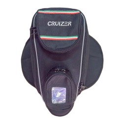 CRUIZER Bolsa de depósito magnética para motocicleta con correa de hombro magnética extensible universal