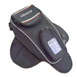 CRUIZER Bolsa de depósito magnética para motocicleta con correa de hombro magnética extensible universal
