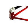 CRUIZER cavalletto solleva alza moto leva regolabile Custom universale rosso