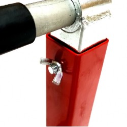CRUIZER cavalletto solleva alza moto leva regolabile Custom universale rosso