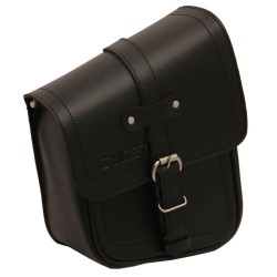 CRUIZER Borsa Singola Moto Custom in Pelle PU Nera Vintage Design Leggero