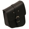 CRUIZER Borsa Singola Moto Custom in Pelle PU Nera Vintage Design Leggero