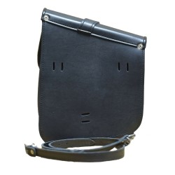 CRUIZER Borsa Singola Moto Custom in Pelle PU Nera Vintage Design Leggero