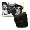 CRUIZER Borsa Moto Custom Pelle PU Nera Mono harley davidson moto guzzi sella