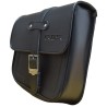 CRUIZER Borsa Moto Custom Pelle PU Nera Mono harley davidson moto guzzi sella