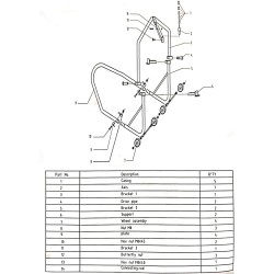 CRUIZER Caballete delantero ajustable - Cabezal de dirección + kit 6 PIN de mantenimiento debajo del tubo de dirección