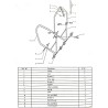 CRUIZER Caballete delantero ajustable - Cabezal de dirección + kit 6 PIN de mantenimiento debajo del tubo de dirección
